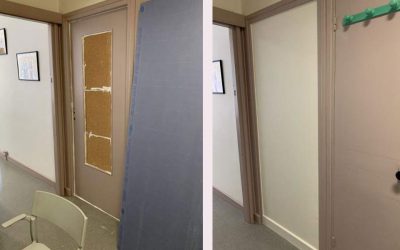 Artisan Rénovation : Suppression d’une porte de salle d’attente – Lyon 5°